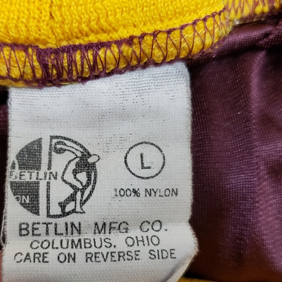 Betlin USA vintage 80s Gus Macker nylon basketball shorts mens large - Picture 6 of 8